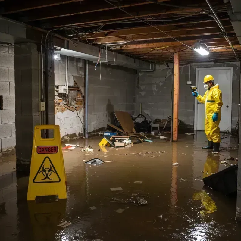 Flooded Basement Electrical Hazard in Richland, MO Property